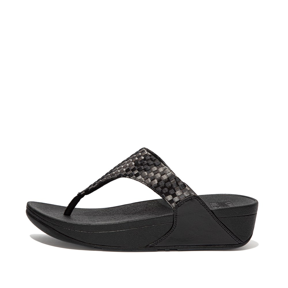 Fitflop Philippines - Fitflop Womens Sandals Navy - Fitflop Lulu Art Toe-post Outlet Store